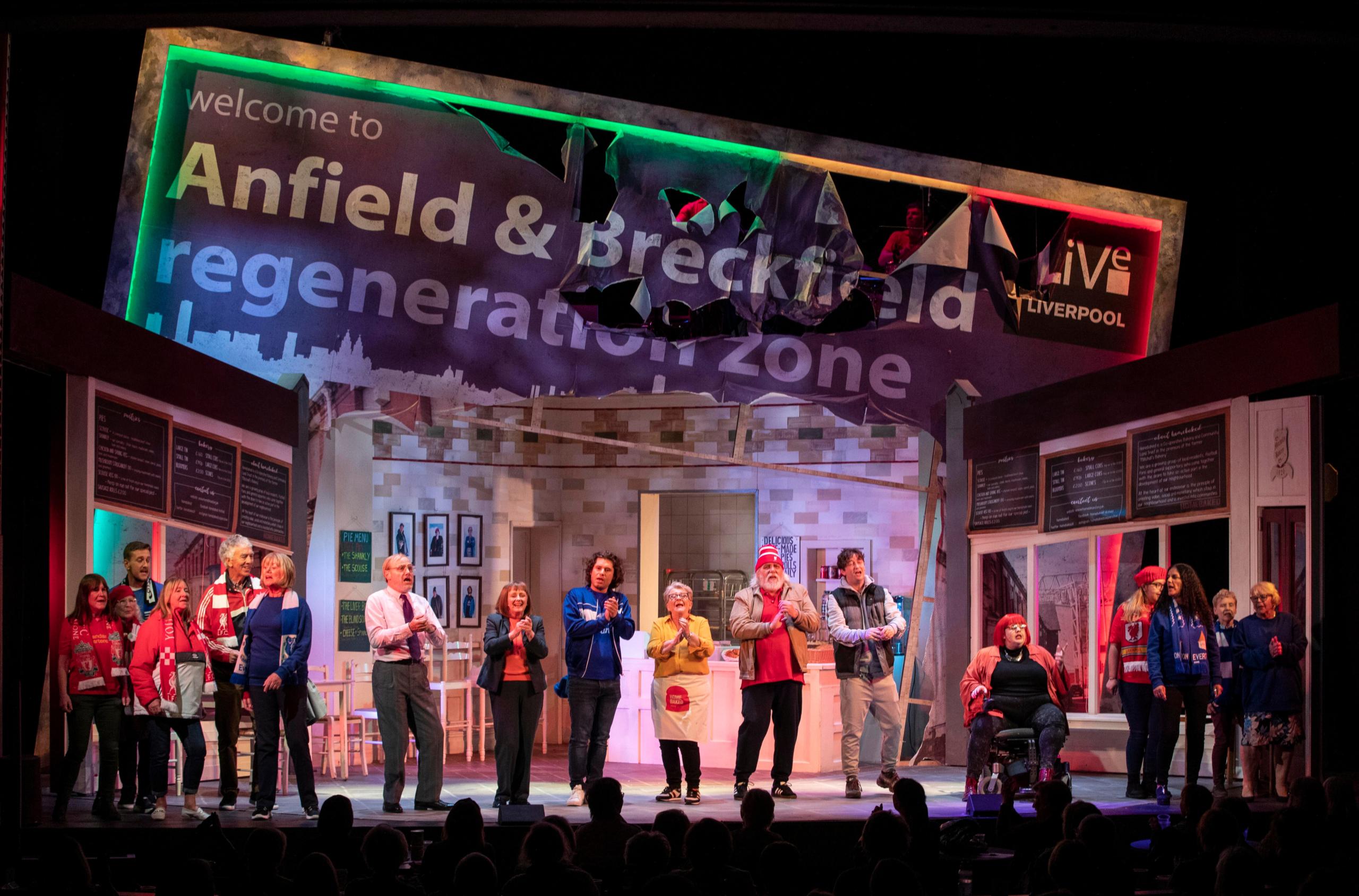 People on stage at the royal court liverpool